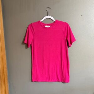 Zenana Outfitters Hot Pink Short Sleeve Tee